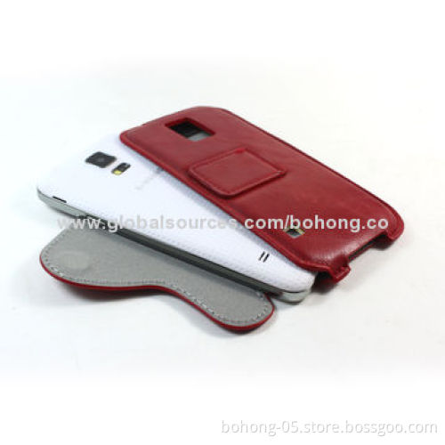 Samsung S4 leather case, with kickstand, various colors are available